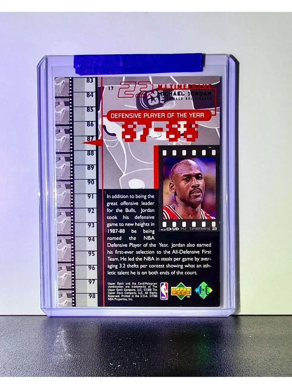 Michael Jordan 1998-99 Upper Deck MJ Timeframe #17 Basketball Card Chicago Bulls